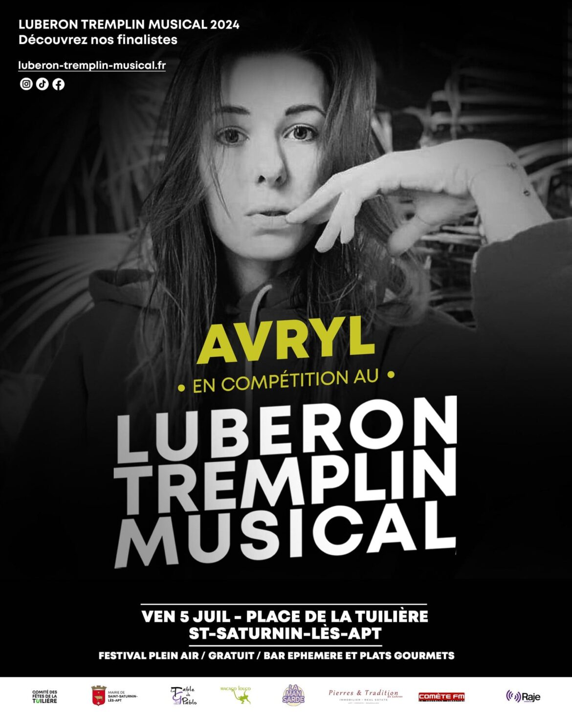 AVRYL sélectionnée la finale du Luberon Tremplin Musical 2024